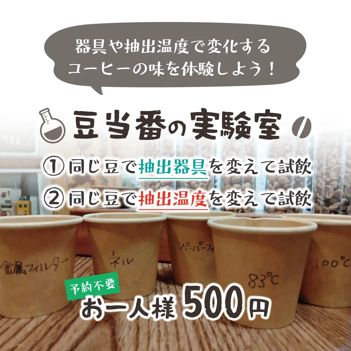 豆当番の実験室